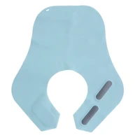 1pc silicone haircut cape waterproof wai cloth hair stylist gown apron barber accessories blue