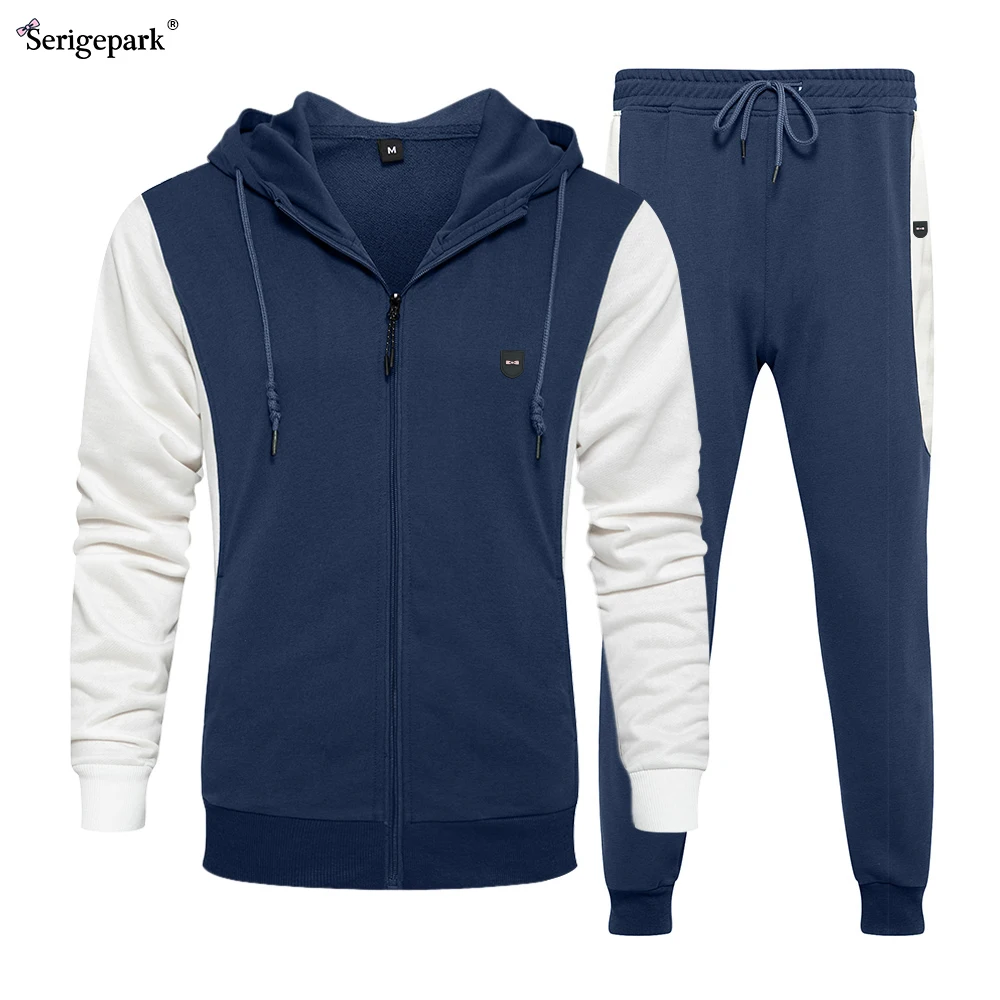 

2021 winter sports wear tracksuits european size for man sweatpant and sweatshirt set for casual design serige park eden paris
