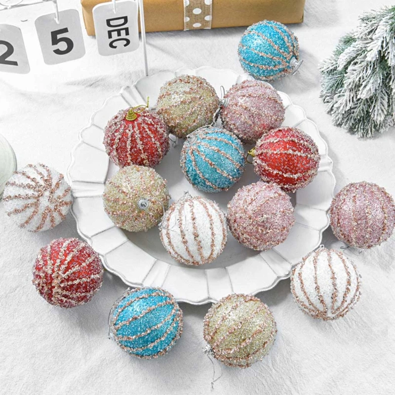 

8 см рождественские шарики, украшения, елочные подвесные шарики, подвески для праздника, свадьбы, вечеринки, домашние украшения