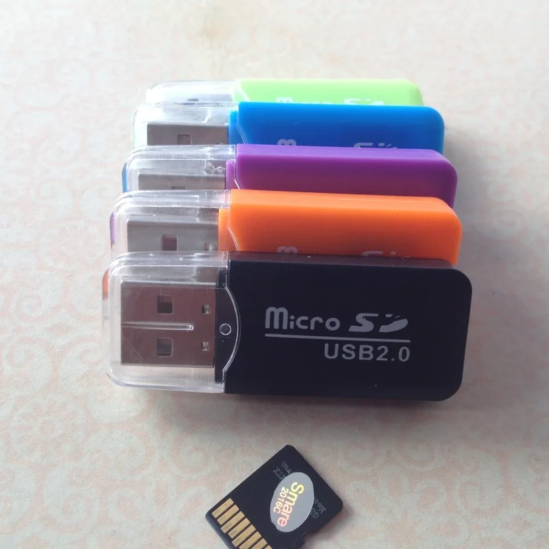 Высокоскоростной мини USB 2,0 Micro SD TF T-flash считыватель карт памяти адаптер для ПК ноутбука Usb кардридер