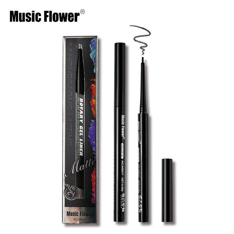 Музыкальная Цветочная гелевая подводка для глаз 8 цветов автоматический