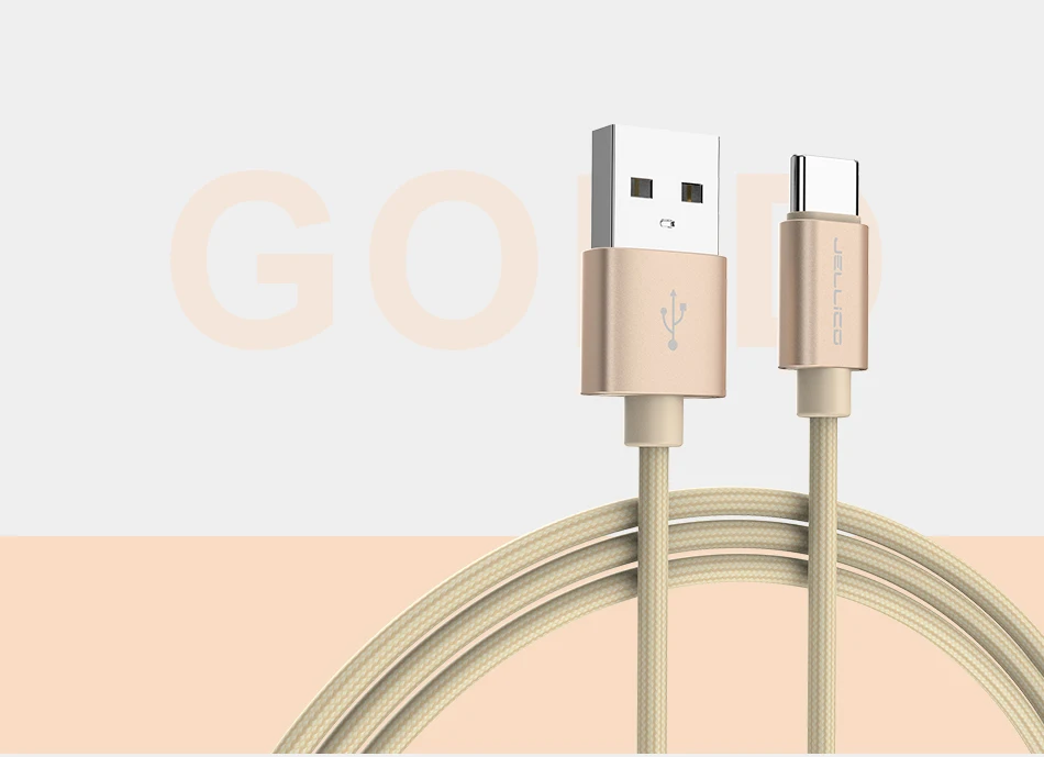 Jellico usb type C кабель USB C кабель передачи данных для быстрой зарядки для samsung Galaxy S9 S8 Plus мобильный телефон зарядное устройство кабель для Xiaomi Mi 8