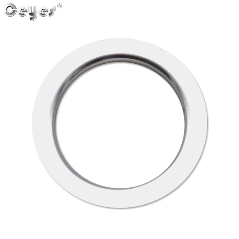 Silver ring cover Ceyes автомобильный Стайлинг для Honda Civic Fit Accord Dio Jazz Авто Кнопка запуска и остановки двигателя кольцо Чехлы наклейки аксессуары для интерьера - Цвет: Silver ring cover
