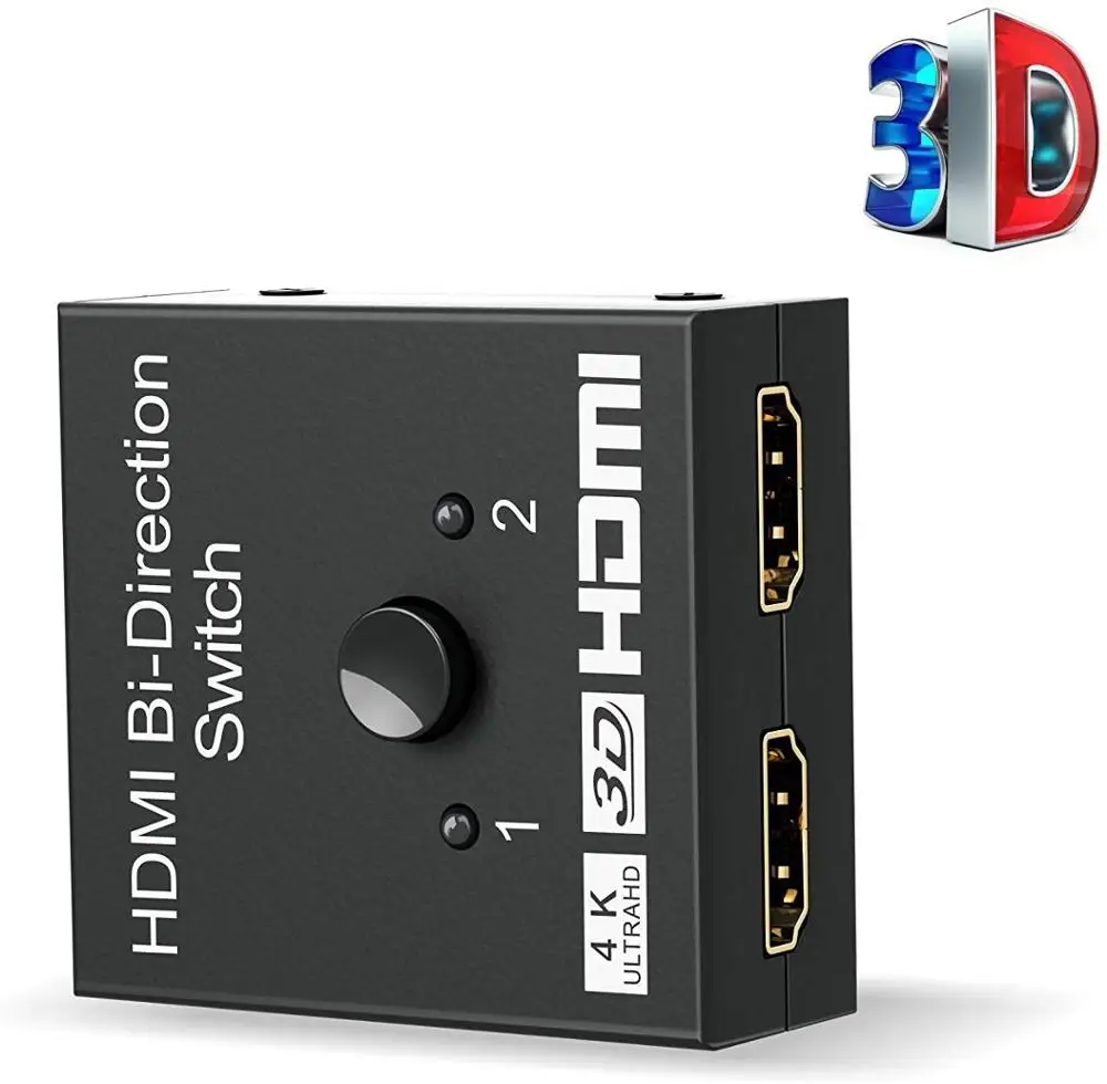4K HDMI коммутатор 2 порта двунаправленный 1x2/2x1 сплиттер Sup порты Ultra HD 1080P 3D HDR HDCP для