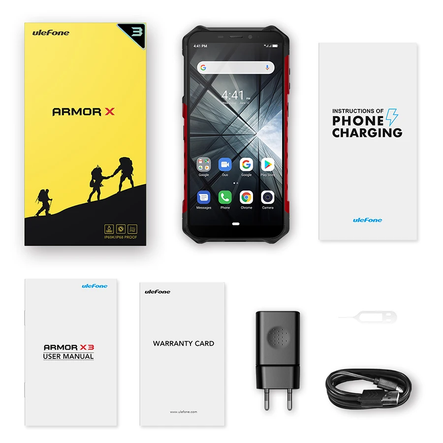 Ulefone Power X3 прочный IP68 Смартфон Android 9 0 5 &quotЭкран 2 Гб оперативной памяти 32