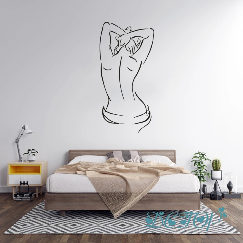 Виниловая наклейка на стену для взрослых декор комнаты сексуальные наклейки
