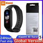 В наличии смарт-браслет Xiaomi Mi Band 5 с цветным дисплеем AMOLED, Mi Band 5, глобальный браслет, фитнес-трекер, пульсометр