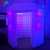 360 photo booth enclosure inflatable photo booth led lights backdrop with air blower accessories for party wedding event