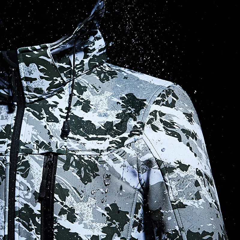 Женская и Мужская ветрозащитная супер теплая куртка со съемным капюшоном для