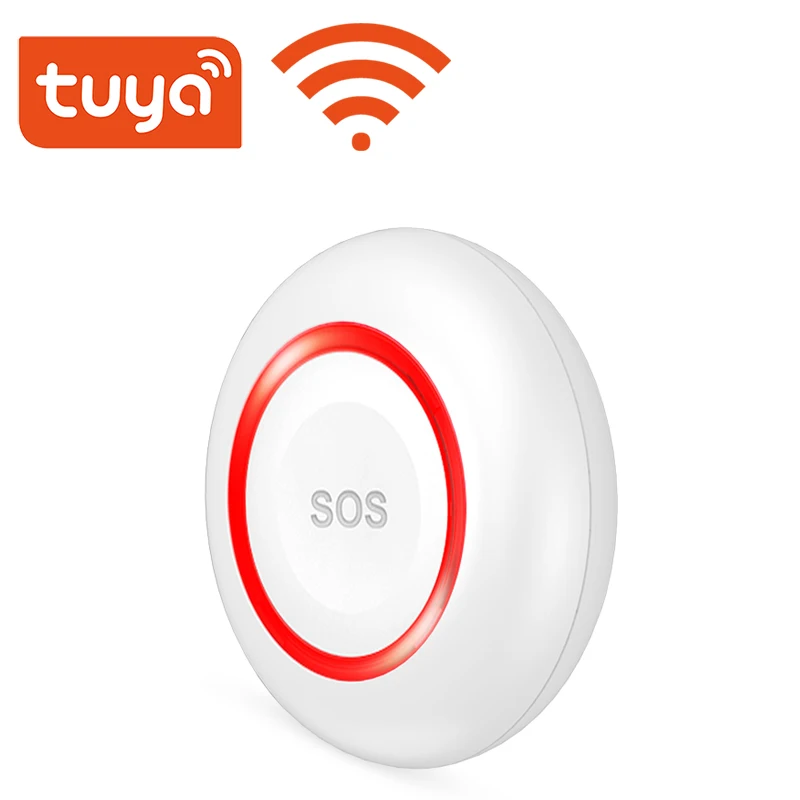 TUYA Wi-Fi кнопка SOS Беспроводная Аварийная сигнализация домашняя охранная датчик 2 4G