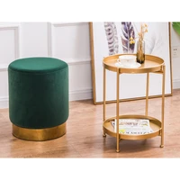 golden metal casting mini side table tea cake coffee table for living room home ornaments