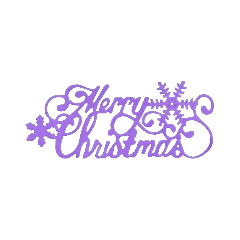 Merry Christmas литейная форма для резки металла набор серебряных форм рукоделия