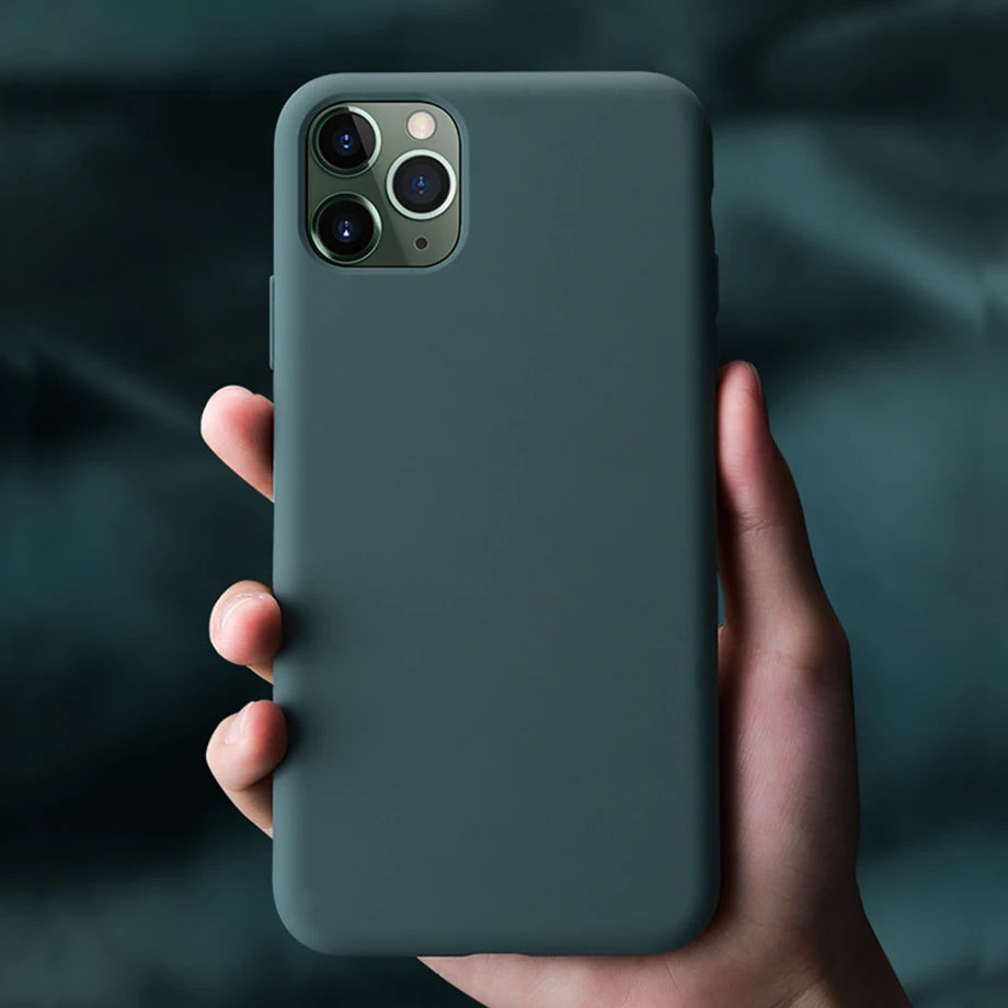 Роскошный жидкий силиконовый чехол для iPhone 11 Pro Max XS Max XR X 6 S 6 S iPhone 7 8 Plus 7Plus 8 Plus полная мягкая задняя крышка для сотового телефона