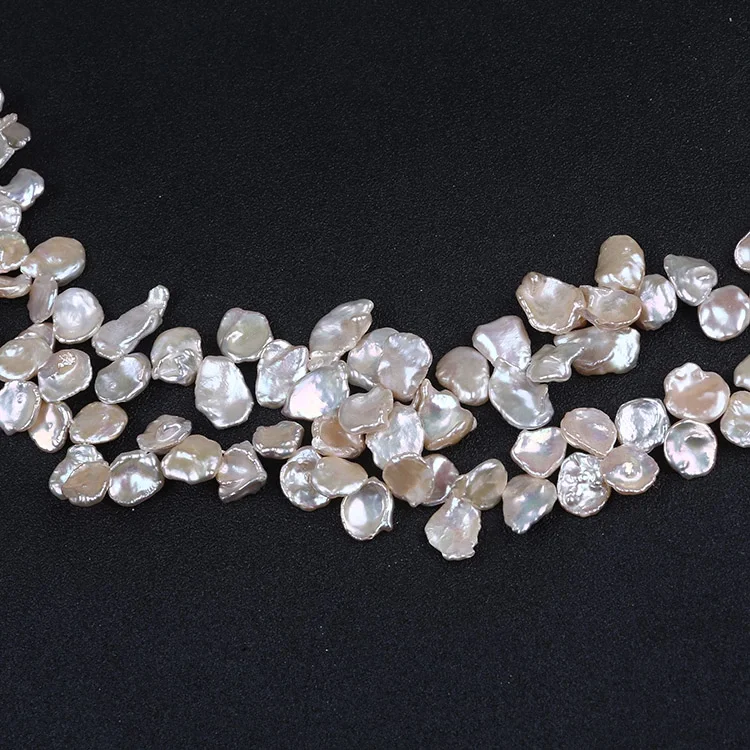 

APDGG 10-12mm purple and pink fresh water keshi pearl strand Loose Beads women lady jewelry DIY