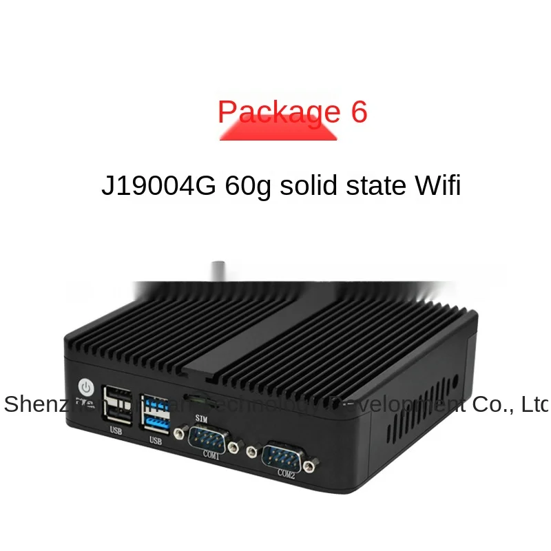 

mini pc J1900 mini host 4G wireless module portable Internet PC box dual-network dual-string industrial computer microcomputer