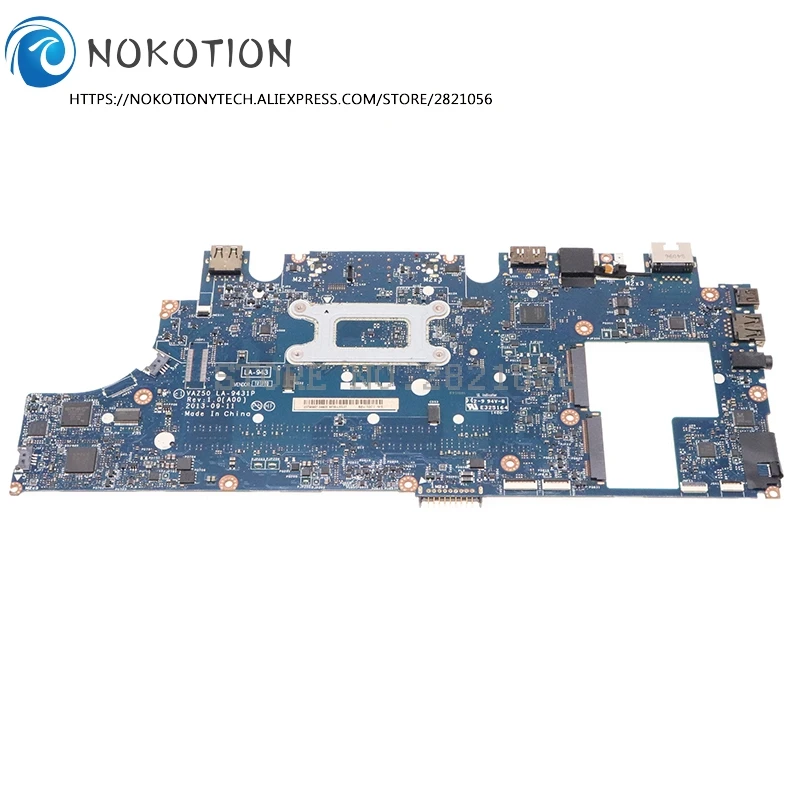 NOKOTION VAZ50 LA 9431P для Dell Latitude E7240 Материнская плата ноутбука I7 4600U Процессор CN 0X9Y17
