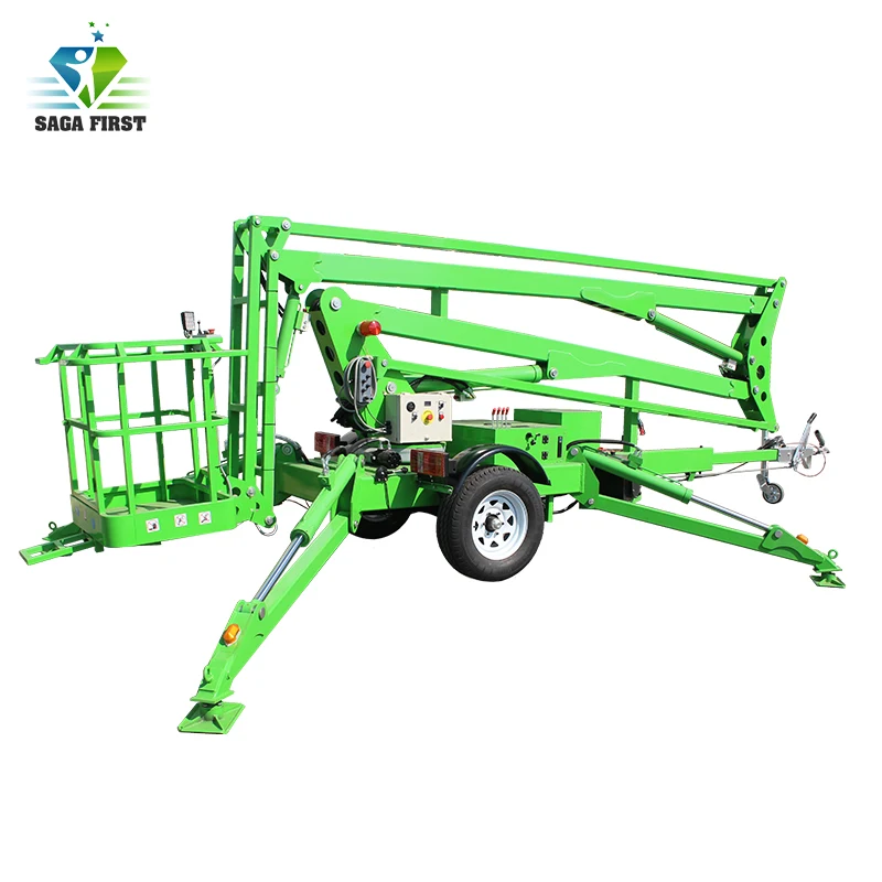 

10m to 12m Hydraulic Aerial Trailed Boom Lifts for Sale