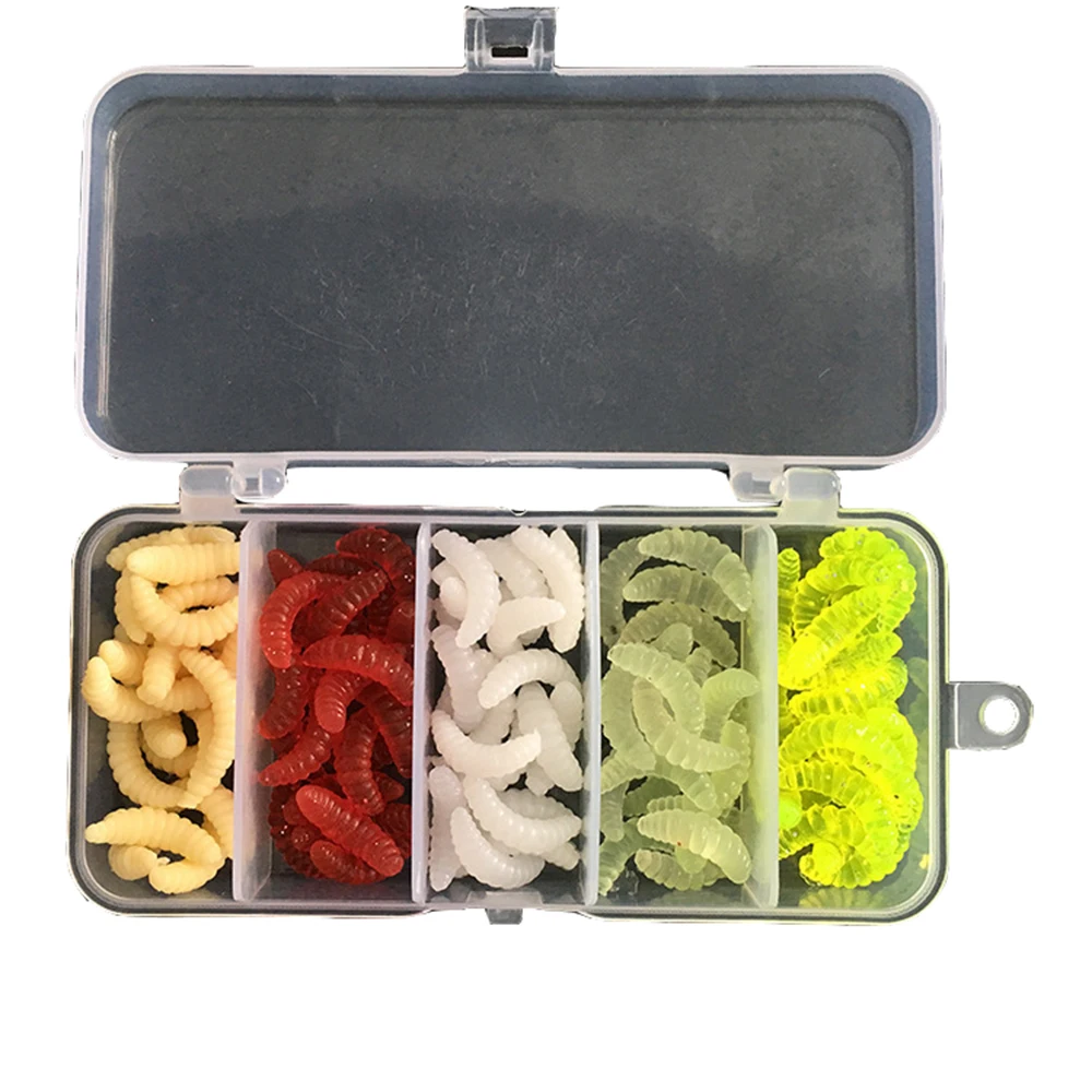 125 шт. рыболовные приманки в виде червей на открытом воздухе|Наживки для рыбной