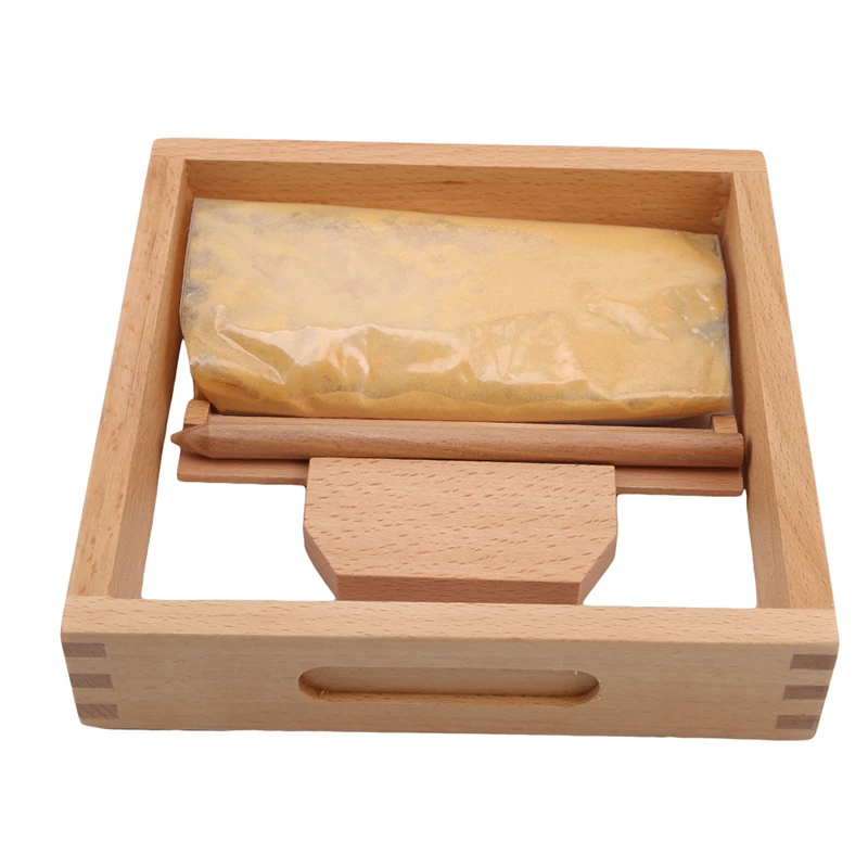 

1 Set Wooden Sand Table Writing Painting Tools Toy For Kids Children Early Education Learning Toy Gifts