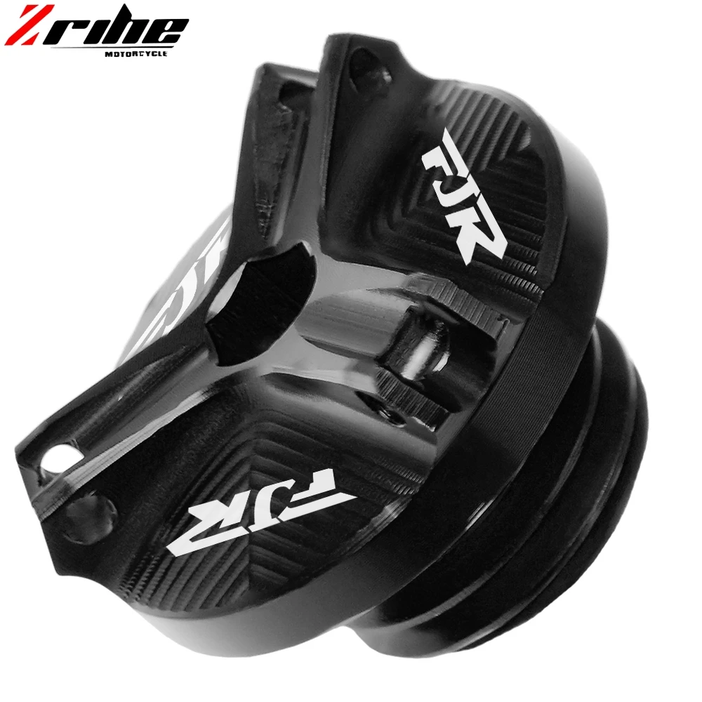 Для Yamaha TTR 1300 FJR1300 ABS 2001- аксессуары для мотоциклов Запчасти с ЧПУ масляный наполнитель крышка штепсельная крышка для FJR 1300 - Цвет: black