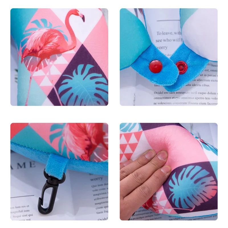 С рисунком из мультфильма Тачки Единорог для шеи подушка путешествий фрукты