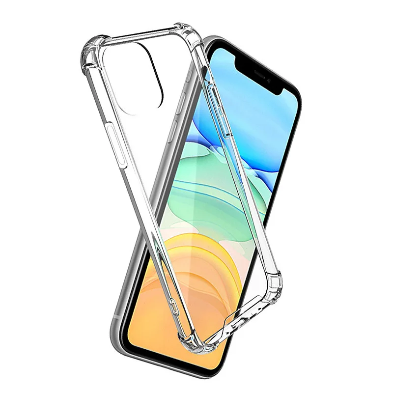 

Shockproof Silicone Phone Case For iPhone 13 12 11 Pro Xs Max lens Protection Case on iPhone X Xr 6s 7 8 Plus case Back Cover
