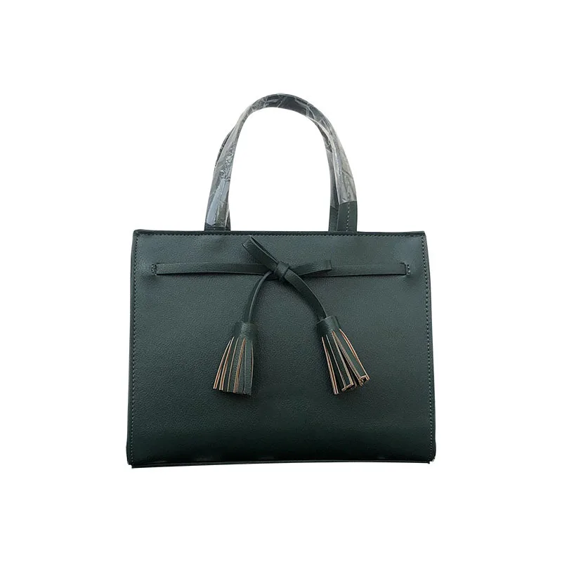 

Shoulder messenger bag 2021 new bag handbags autumn and winter new cross-border handbag tassel bow small square bag