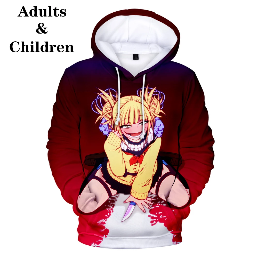 

Boku No Hero Academia Bakugou Hoodie Sweatshirts Women Men Hip Hop Hooded Deku Himiko Toga 3D Hoodies Harajuku Clothes