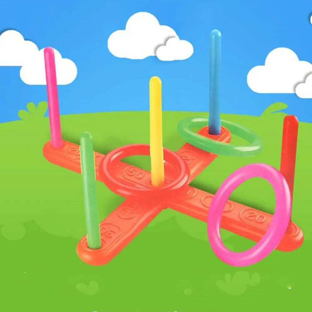 

Детское пластиковое кольцо для бросания, забавное уличное Спортивное бассейн, цитаты S7N5 для детей, подарок, садовый крест, игрушка, бросай-о...