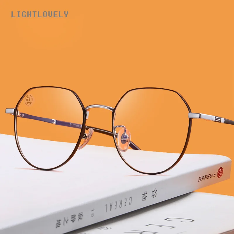 

Женские Модные круглые оправы унисекс для очков по рецепту при близорукости, новинка 2021, полностью оптические корейские очки