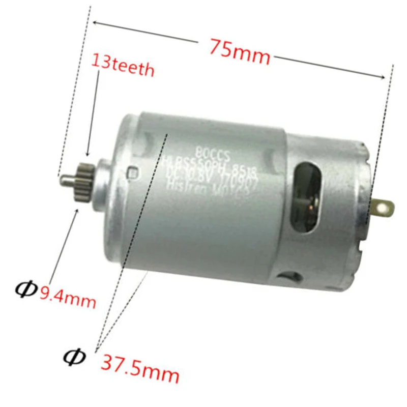 1pcs10.8в-12в двигатель 13т для BOSCH GSR 10.8-2-LI GSR120-LI GSR10.8V-LI-2 сменный мотор аксессуары |