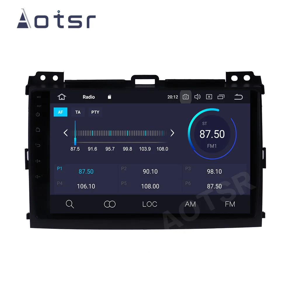 Автомобильный DVD-плеер PX6 Android 10 GPS-навигация для Toyota Land Cruiser Prado 120 2003 автомагнитола