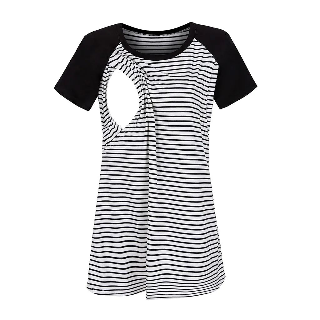 Одежда для беременных футболка грудного вскармливания летняя элегантная