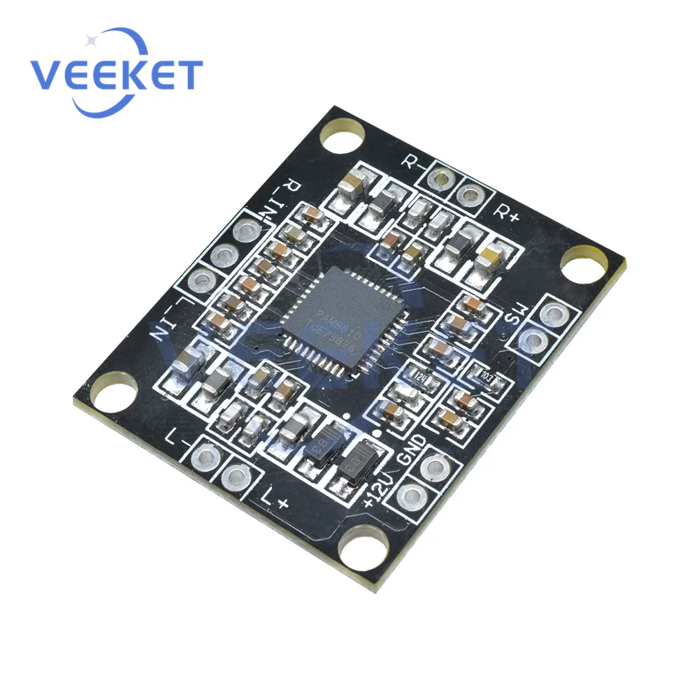 

PAM8610 Audio Amplifier Board 15W+15W 2 Channel Class D Audio Stereo Power AMP Mini Amplifiers for Speaker for Arduino DC 7 -15V