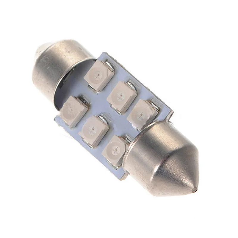2x31 мм 6 SMD 1210 светодиодный синий автомобиль лампа для внутреннего корпуса C5W 239