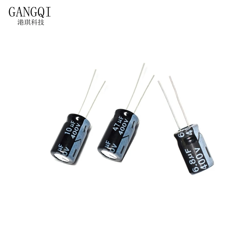 

10PCS 400V 1UF 2.2UF 6.8UF 10UF 22UF 47UF Aluminum Electrolytic Capacitor