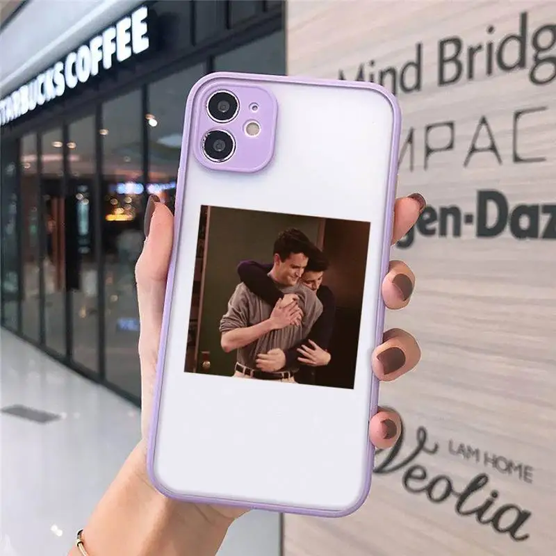 

friends tv show Phone Cases Matte transparent For Purple iPhone 12 Mini 11 Pro XR XS Max 7 8 Plus X Back Cover