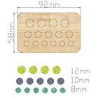 Круглые деревянные пресс-формы, бант, цветы, мороженое, рождественский дом, фотоформа