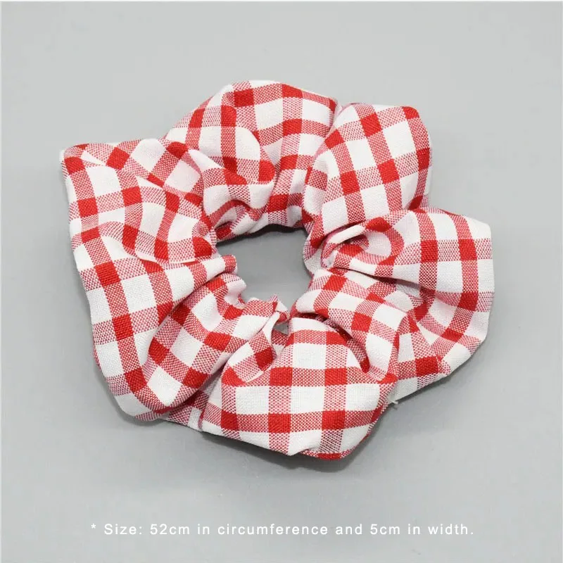 Хит продаж клетчатые резинки для волос аксессуары женщин и девушек эластичные