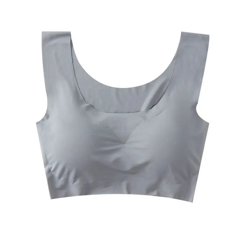 

Seamless Women Sleep Bra Without Steel Ring Comfortable Gathering Women Beauty Back Sports Yoga Vest Underwear Big Size S-2XL