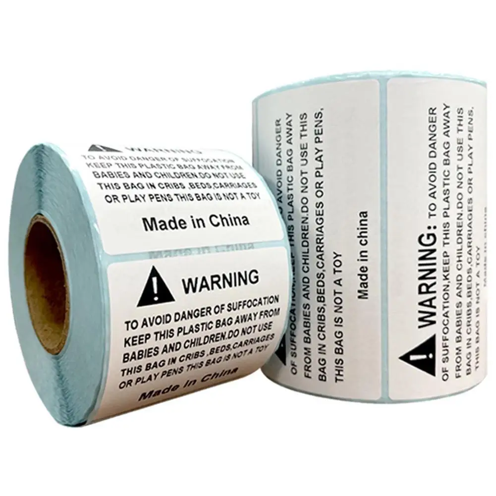 

1000pcs Anti-suffocation Labels Safety Stickers Decal For FBA Plastic Bags Label Warning Label Sticker
