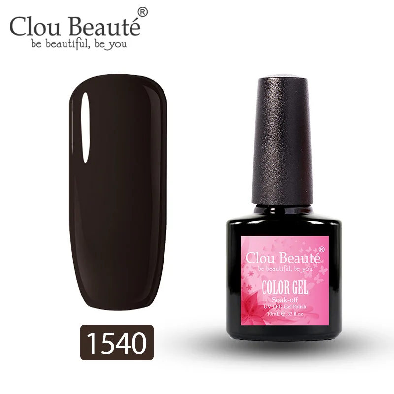 Clou Beaute 179 цветов Гель-лак для ногтей 10 мл УФ маникюр Дизайн полуперманентные Лаки дизайн ногтей гель Украшение Лак - Цвет: 1540