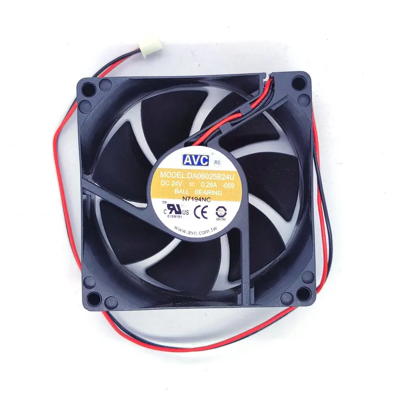Новый оригинальный DA08025B24U 8 см 8025 DC24V 0.26A Вентилятор охлаждения инвертора