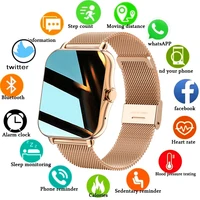 lige 2021 new color screen smart watch ladies men full touch fitness tracker blood pressure smart clock ladies smart watchbox