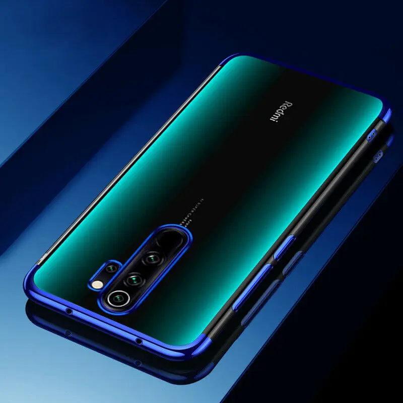 Роскошный чехол с покрытием для Redmi Note 8 Pro Чехол Ультра-тонкий прозрачный из ТПУ 7 6