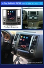 Автомагнитола для Infiniti FX35 FX45 2007 - 2009 Android 10, автомобильное стерео радио с экраном, радио, проигрыватель Теслы, автомобильный GPS-навигатор, головное устройство