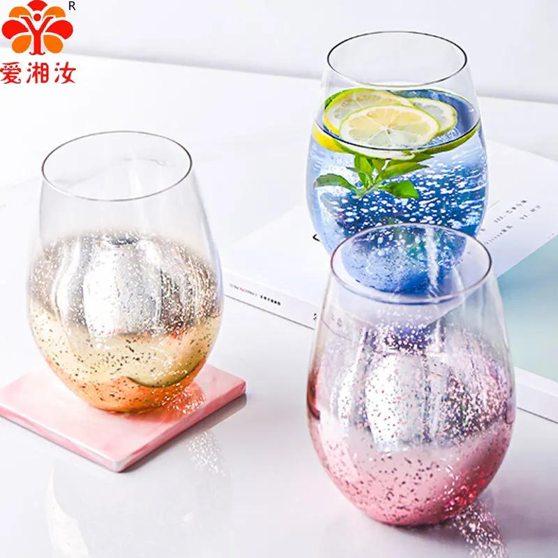 

Aixiangru Ins Wind Star Cup Net Red Glass Water Creative Trend Gradient Rainbow Juice Sand Cup