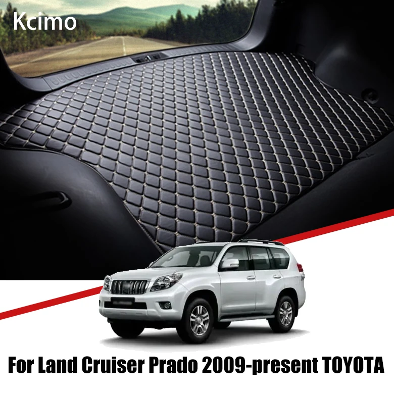 

Leather Car Trunk Mat For Toyota Land Cruiser Prado 2009-present Trunk Boot Mat J150 Cargo Liners Rear GX 460 Liner Pad