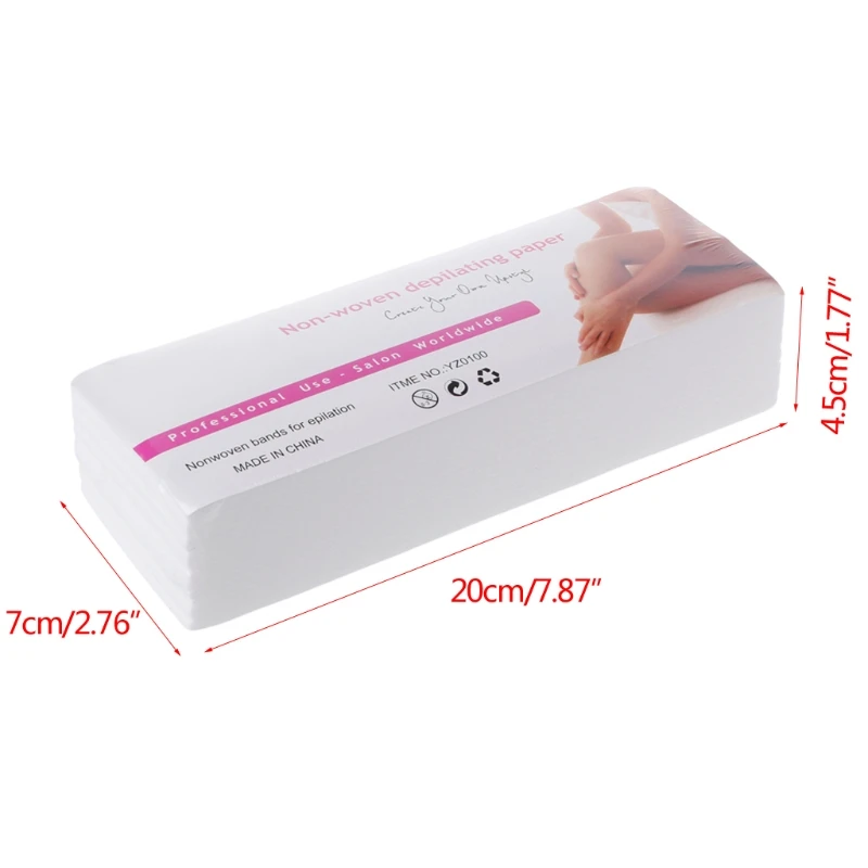 100 шт./лот 7x20 Нетканая восковая лента для удаления волос эпилятор красоты и
