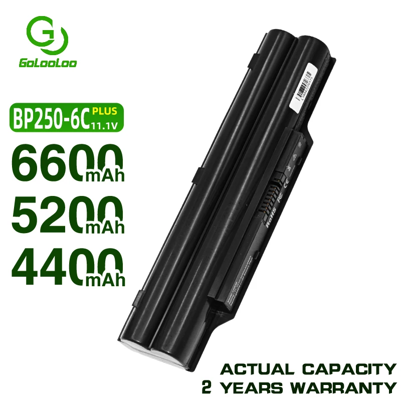Golooloo 4400 мАч батарея BP250 FPCBP250 FPCBP250AP для Fujitsu LifeBook AH531 A531 A530 AH530 LH52/C LH520 LH530 PH521 | Отзывы и видеообзор